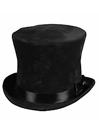 Velvet top hat black