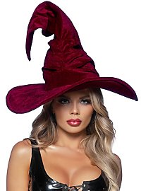 Velvet witch hat bordeaux