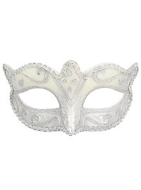 Venetian plastic mask silver