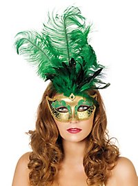 Venetiansk Fjermaske Grøn