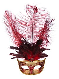 Venetiansk Fjermaske Rød