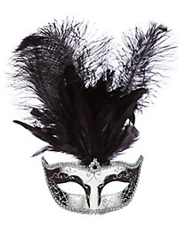 Venetiansk Fjermaske Sølv