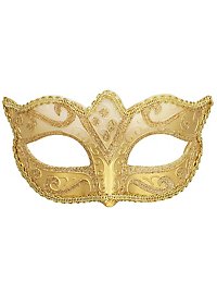 Venetiansk Plastikmaske Guld