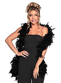 Veren boa 80 g – zwart
