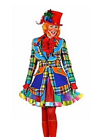 Veste de clown à carreaux multicolores pour femmes