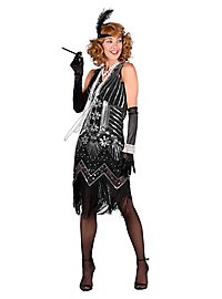 Vestido Charleston Años 20 Catherine Plateado