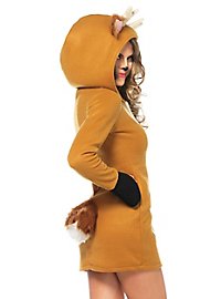 Vestido Hoodie De Ciervo