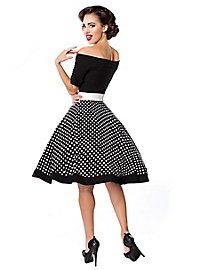 Vestido Vintage Swing Sin Hombros