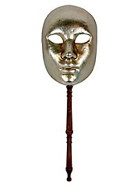 Volto argento con bastone - Venetian Mask
