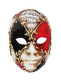 Volto mini scacchi colore musica Maschera veneziana in miniatura