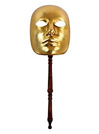 Volto oro con bastone - Venezianische Maske