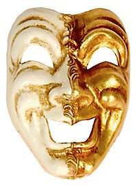 Volto ridi oro bianco - Venezianische Maske