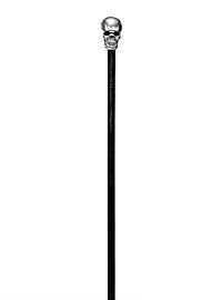 Wandelstok Doodshoofd Zilver