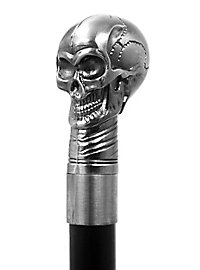 Wandelstok Metalen Schedel