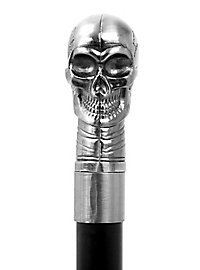 Wandelstok Metalen Schedel