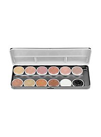 Water makeup Skin Tones - Palette with 12 colors