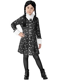 Wednesday Addams Totenkopf Kleid für Kinder