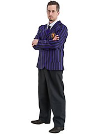 Wednesday school uniform black purple for men