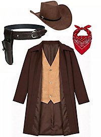 Westernheld Cowboy Kostüm 4-teilig