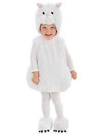 White kitten plush costume for baby