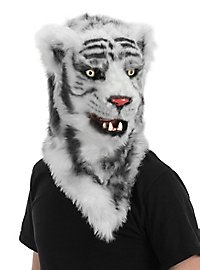 White Tiger Mask with Moving Mouth