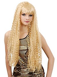 Wig with creped curls extra long