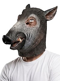 Wildschwein Maske aus Latex
