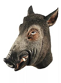 Wildschwein Maske aus Latex