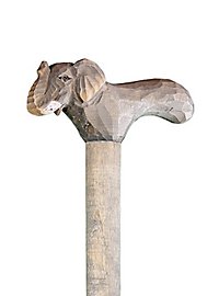 Wooden walking stick Elephant