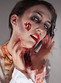 Wurmfraß Latexapplikation