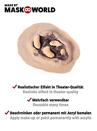 Wurmfraß Latexapplikation