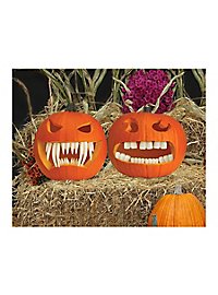 Zähne für Halloween-Kürbisse