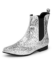 Zapatos Brillantes Plateados