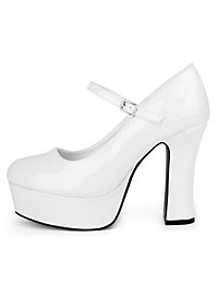 Zapatos De Plataforma Blancos