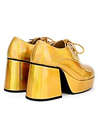 Zapatos De Plataforma Hombre Dorados