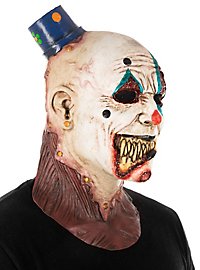 Zombie clown mask from latex