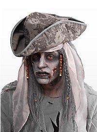 Zombie Pirat Perücke grau