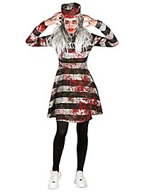 Zombie prisoner costume for ladies