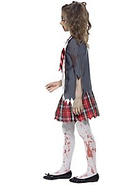 Zombie schoolgirl child costume