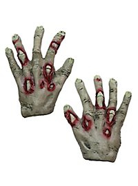 Zombiehände für Kinder grün