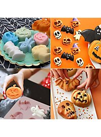 Zucche e figure di Halloween Stampo in silicone per biscotti