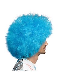 Zuckerwatte UV Perücke neonblau