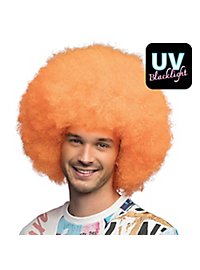 Zuckerwatte UV Perücke neonorange