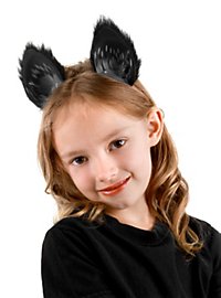 Zwarte kat accessoire set voor kinderen