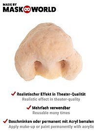 Zwergennase Latexapplikation